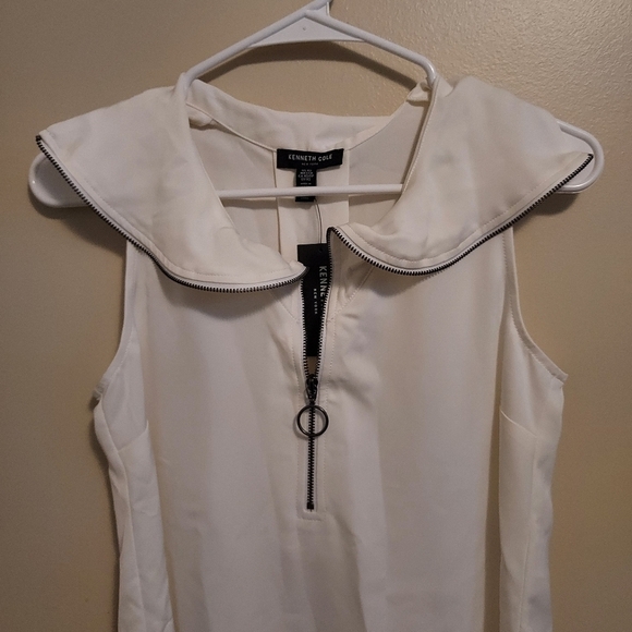 Kenneth Cole blouse white xs NWT - Picture 13 of 16